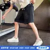 Pantalones Cortos de Mezclilla Rasgados para Hombre Verano Tendencia Marca Pantalones de Cinco Puntos Desgastados Frescos Modernos Casuales Pantalones Largos 2026 Nuevo Estilo Pantalones de Longitud Media