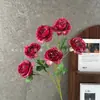 Flores artificiais, 6 cabeças de peônia, arranjos florais de casamento, decorações de casamento, centros de mesa para corredor, decoração suave, paisagismo, atacado para exportação