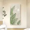 Jia Da Ye Da Pasillo Pintura Decorativa Planta Verde Pequeña Fresca Textura Madera Estilo Tronco Pasillo de Entrada Pasillo Pintura Colgante Hojas de Banano