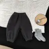 Pantalones de Felpa Forrados para Bebé Estilo Coreano de Invierno Engrosados Calientes Pantalones Jogger para Niños y Niñas Bebés Pantalones de Chándal Versátiles