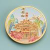Souvenir de Turismo da Cidade Moeda Comemorativa de Metal Medalhão Comemorativo Estilo Chinês Literário e Criativo Personalização Templo do Cavalo Branco de Luoyang Montanha Laojun
