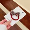Novo Scrunchie Xadrez Vinho, Scrunchie Fofo para Meninas, Scrunchie da Moda para Rabo de Cavalo, Elástico Durável
