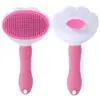 Pente para animais de estimação para afinar e remover pelos soltos, pente para pelos de gato, pente desembaraçador e removedor de pelos soltos de aço inoxidável, pente especial para gatos e cães