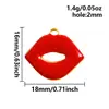 Pingente de Aço Inoxidável Processo de Gotejamento de Óleo Vermelho Série Marinha Acessórios para Joias DIY Pingentes para Pulseira Colar
