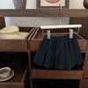 Traje de Casa Crema Tyrande Estilo Universitario para Niña Falda Plisada Traje Camisa de Manga Corta de Verano Conjunto de Dos Piezas Estilizado Moderno