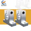 Guia Linear de Eixo Óptico Trilho Fixo Base de Alumínio Suporte Vertical para Eixo Sk12/16/20/25/30/35 Suporte para Haste Óptica