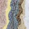 Directamente del fabricante: Bufanda de seda plisada de color liso nueva para mujer, bufanda de imitación seda para otoño e invierno, chal, toalla de playa, bufanda de protección solar