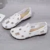 Zapatos Transpirables y Versátiles de Suela Blanda para Primavera y Verano, Zapatos Planos Slip-On para Mujer con Malla en la Puntera, Sandalias de Verano de Boca Baja