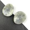 Fornecido Diretamente pelo Fabricante, Pedra Bruta de Cristal Oval Mais Vendida da Amazon Pedra para Alívio da Ansiedade Massageador com Sulco para Polegar para Gua Sha Aventurina Verde