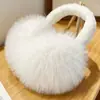 Protetores de Orelha Inverno Pelo de Raposa Brincando na Neve Pelo Falso de Raposa Protetores de Orelha Dobráveis Protetores de Orelha de Inverno Femininos Equipamento de Protetor de Orelha Protetores de Orelha