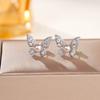 Collar de Mariposa de Zirconia Perla Cadena para Clavícula de Mujer Accesorios de Mujer Cadena para Suéter de Otoño e Invierno Lujo Ligero Cadena de Cuello con Perlas de Gama Alta Joyería