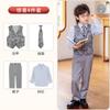 Novo Terno Estilo Chinês para Meninos, Conjunto de Colete com Estampa Chinesa Tradicional, Vestido de Primeiro Aniversário Infantil, Roupa de Performance para Padrinho de Casamento