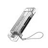 Leitor de cartão TF multifuncional USB 3.0 tipo-C de metal feito sob medida para laptops e telefones celulares, leitor de cartão SD