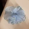 Goma para el pelo de intestino súper grande estilo coreano para mujer, Goma para el pelo de organza de alta gama, Cuerda para el pelo, Banda elástica, Alta elasticidad, Accesorios para el pelo de flor de pelo