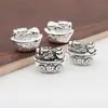 Plata de Ley S925 Accesorios para Joyería diy Plata Tailandesa Lingote Vintage Cuentas Pixiu Cuerda de Mano de la Suerte Cuentas de Plata