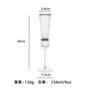 Luxo Leve Taça com Borda Dourada Padrão Vertical Linha de Cintura Dourada Taça de Vinho Tinto Bar Taça de Coquetel Casa Conjunto de Copos de Água com Padrão Vertical
