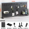 Estante de Almacenamiento de Escritorio de Tablero Perforado, Organizador para Estación de Trabajo de Oficina sin Taladro, Divisor de Espacio para Escritorio