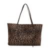 Bolso informal de gran capacidad para mujer, bolso de hombro con estampado de leopardo, estilo informal, para otoño e invierno, 2024