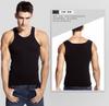 Camiseta Interior Negra de Algodón Puro Elástico para Hombre Estilo Americano para Verano