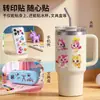 Auténticas Pegatinas de Tatuaje de Peppa Pig para Niños, Pegatinas de Transferencia de Dibujos Animados de Niña, Pegatinas Decorativas Seguras y Lavables para Bebés, Impermeables