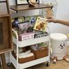 Carrito Estante de Cocina Extraíble Sala de Estar Dormitorio Carrito Gran Capacidad Estante para Bebidas Almacenamiento por Capas