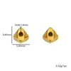 Cuentas de Piedra de Forma Especial con Recubrimiento al Vacío de Acero Inoxidable Color 18K que Conserva el Color, Cuentas Espaciadoras Asimétricas, Cuentas Sueltas para Pulsera DIY, Collares