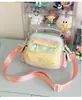 Nuevo Modelo Estilo Coreano con Alto Atractivo Estético, Bolso Cubo Color-Blocking Fresco y Dulce, Ligero para Salidas de Primavera, Viajes y Senderismo, Bolso Cruzado