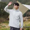 Ropa Nueva de Verano con Protección Solar para Hombre Abrigo Delgado Ropa para la Piel Ligera Transpirable Anti-ultravioleta Pesca Ropa Deportiva para Exteriores