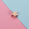 Cuentas de acero inoxidable pulido con espejo y forma de estrella de cinco puntas, accesorios de joyería DIY, colgantes de cuentas, disponibles transfronterizamente.