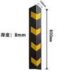 Tira protectora de esquina de goma para estacionamiento subterráneo tira de parachoques para garaje de automóviles protector de pared reflectante para pilares tira de señal de advertencia de tráfico