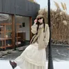 Novo Elegante e Versátil Outono 2025 Retro Manor Jaqueta Cáqui Retro Roupa de Saia Bordada