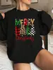 [Código Europeo Transfronterizo] Ropa Navideña Transfronteriza para Mujer, una Sudadera con Cuello Redondo y Dibujos, Estación Independiente de Aliexpress Amazon