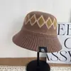 Gorro Jacquard de Mezcla de Lana Estilo Fair Isle Retro para Mujer, Hace que la Cara Parezca Más Pequeña, Cálido para la Temporada de Otoño/Invierno, Gorro de Lana, Gorro de Pescador