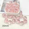 Cuentas Redondas Acrílicas 16mm Agujero Recto Cuentas Transparentes Materiales para Joyería DIY Cuentas Sueltas Venta al por Mayor Cuentas Lindas para Personalización
