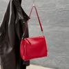 Bolsa Feminina de Couro de Vaca de Primeira Camada, Transfronteiriça Europeia e Americana Diagonal Ombro Diagonal Comutando Bolsa Tote, Axila Couro Genuíno Bolsa Macia