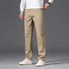 Ropa de Hombre Fengshe / 2026 Otoño-Invierno Nuevos Pantalones Casuales de Negocios para Hombre de Color Sólido Algodón Corte Ajustado Rectos