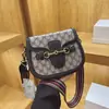 Bolso Retro tipo Silla de Montar para Mujer 2026 Nuevo Moda Estampado Bolso Cruzado Popular Estilo de Alta Gama Bolso de Hombro con Correa Ancha