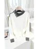 Suéter de Punto Bloque de Color con Solapa de Invierno 2025, Nuevo Estilo Old Money, con un Ambiente Casual de Alta Gama, Top de Manga Larga, Moderno