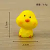 Paisaje en Miniatura Dibujos Animados Lindo Pollito Amarillo Adorno de Resina Accesorios para Suculentas Decoración de Escritorio de Coche