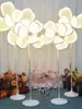 Accesorios de Boda Estilo Chino Arte de Hierro Flor de Peonía Brillante Luces de Camino Pasarela Escenario Fondo Decoración Arreglo