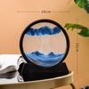 Pintura Inovadora de Areia Movediça 3D Arte Descompressiva Ampulheta Ornamento de Vidro Paisagem para Mesa de Sala de Estar/Escritório Artesanato em Vidro