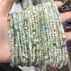 Cuentas de piedra natural de 4 mm en forma de corazón de melocotón, venta al por mayor, con detalles en oro verde moteado, joyería artesanal, productos semiacabados con cuentas.