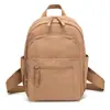 Mochila Simples Leve Masculina e Feminina Grande Capacidade Cor Sólida Ensino Fundamental Médio Superior Estudante Universitário Viagem Mochila Escolar Mochila de Nylon Atacado