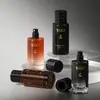 Botella de Vidrio para Perfume Cilíndrica con Tapa de Presión de 50 ml en Stock, Botella con Atomizador de Presión Personalizada, Botella de Muestra, Paquete de Botella Dispensadora para Cosméticos