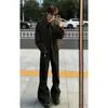 Pantalones de hombre fluidos 2026 Otoño Nueva Llegada Versátiles Americanos de Microcampana Casuales de Pierna Ancha de Traje de Gama Alta