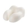 Almofada U de Espuma de Memória com Seda Gelada, Almofada Cervical de Viagem, Almofada para Dormir em Avião, Almofada de Pescoço, Almofada U Portátil