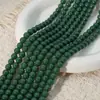 Cuentas Redondas de Vidrio Verde Esmeralda Imitación Jade Pulsera Estilo Antiguo Collar Pulsera de Cuentas DIY Colgante de Borla Cuentas de Cola Cuentas Sueltas 4/6/8/10