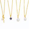 Collar de cadena de diamantes de moda para mujer, chapado al vacío en oro de imitación, diamante hexagonal micro-incrustado con diamantes blancos, colgante para mujer, moda japonesa y coreana