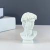 Estátua de Resina David Modelo Sala de Estar Adega Escultura Cabeça de Gesso Decoração Suave Arte Ornamentos de Escritório Atacado Feito à Mão