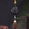 Colgantes de Coche de Obsidiana de Colores de los Doce Signos del Zodíaco, Accesorios de Hebilla de Seguridad de Alta Gama, Colgantes para Coche del Zodíaco, Venta al por Mayor Cerdo, Dragón y Serpiente